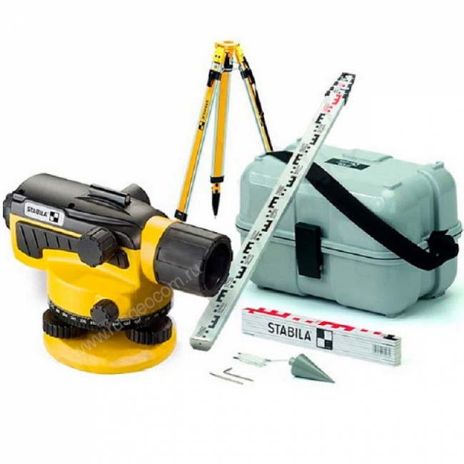 Оптический нивелир STABILA OLS 26 + штатив BST-S + рейка TNL 500 Оптический нивелир STABILA OLS 26 + штатив BST-S + рейка TNL 500
