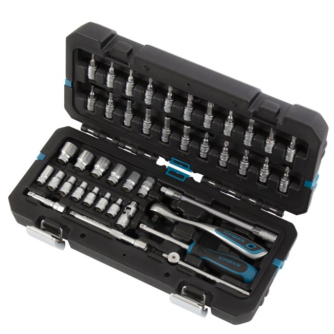 Набор инструментов 1/4", CrV 42 предмета Gross