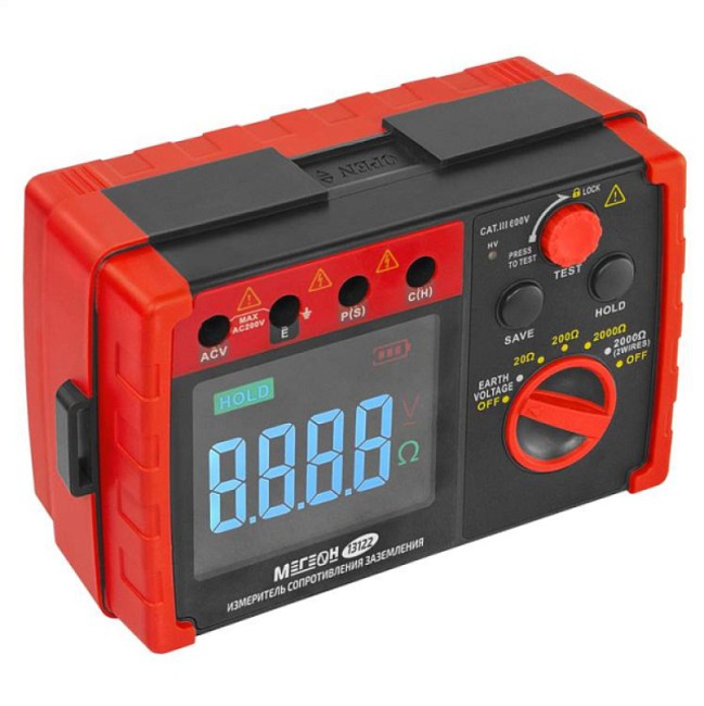 Измеритель сопротивления заземления (омметр) МЕГЕОН 13122