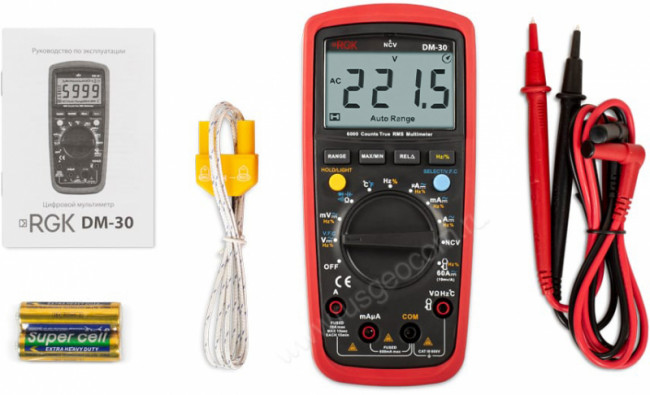 Мультиметр RGK DM-30