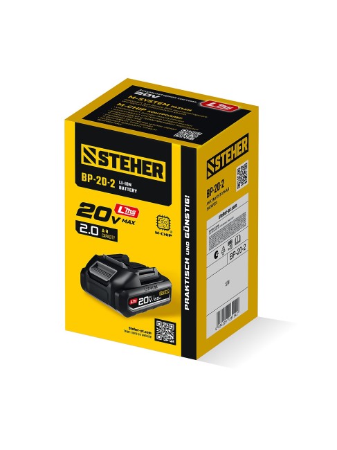 Аккумулятор LMS BP-20-2 STEHER 20 В, 2.0 А·ч Аккумулятор LMS BP-20-2 STEHER 20 В, 2.0 А·ч