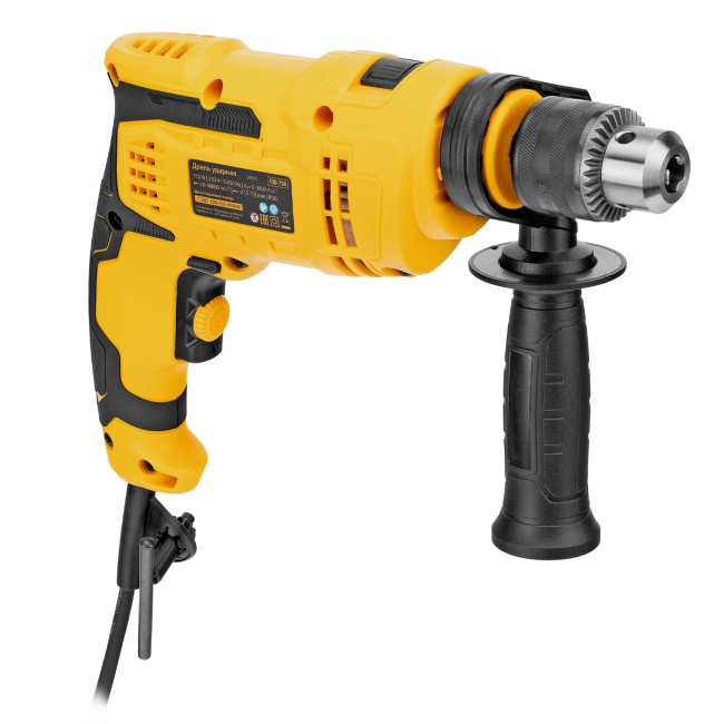 Дрель ударная IDD-750, 750 Вт, 0-3000 об/мин, 48000 уд/мин Denzel Дрель ударная IDD-750, 750 Вт, 0-3000 об/мин, 48000 уд/мин Denzel