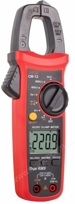 Токовые клещи RGK CM-12 с поверкой