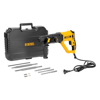 Перфоратор электрический RHB-1050-30, SDS-plus, 1050 Вт, 3,4 Дж, 4 реж. Denzel