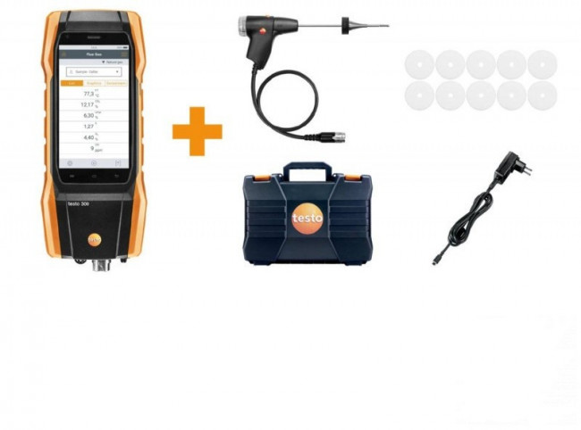 Комплект Testo 300 Longlife (O2, СО с H2-компенсацией  до 30 000 ppm) Комплект Testo 300 Longlife (O2, СО с H2-компенсацией  до 30 000 ppm)