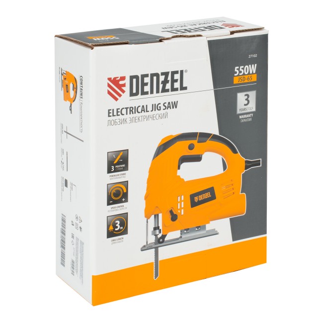 Лобзик электрический JSD-65, 550 Вт, 65 мм Denzel Лобзик электрический JSD-65, 550 Вт, 65 мм Denzel