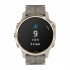 Часы Garmin Fenix 6S Pro Solar золотистый с серым замшевым ремешком Часы Garmin Fenix 6S Pro Solar золотистый с серым замшевым ремешком