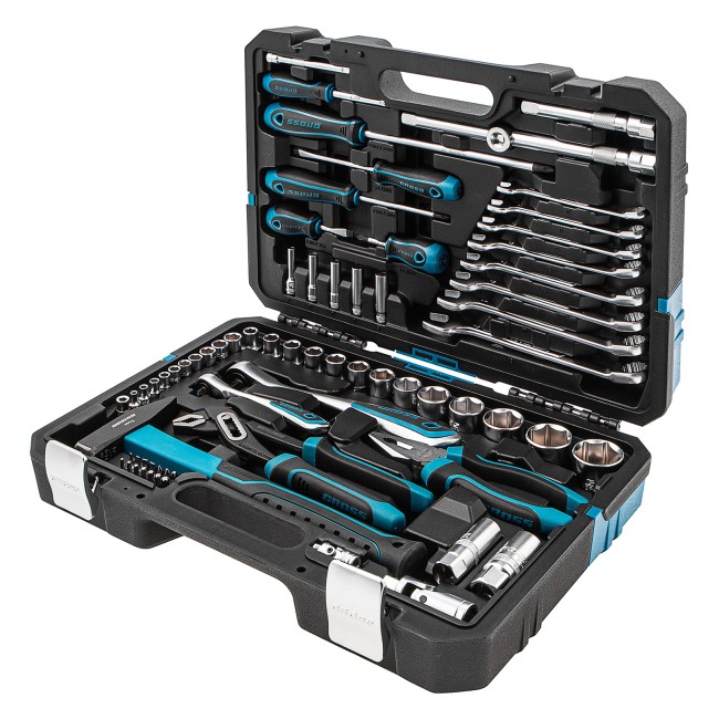 Набор инструментов 1/4", 1/2" CrV 76 предметов Gross