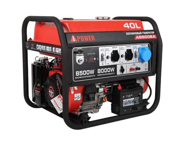 Бензиновый генератор A-iPower A8500EA + блок автозапуска A-iPower 400 В, 25 А