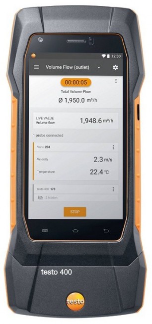 Комплект Testo 400 для оценки качества воздуха и уровня комфорта в помещении со стойкой