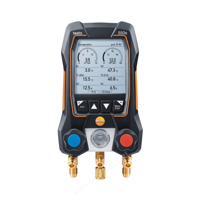 Цифровой манометрический коллектор Testo 550s комплект 1 в кейсе Цифровой манометрический коллектор Testo 550s комплект 1 в кейсе
