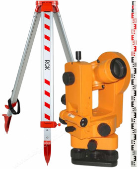 Комплект теодолит УОМЗ 4Т30П штатив рейка - 3 в 1