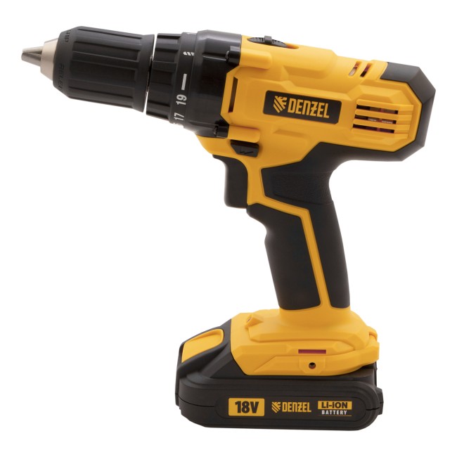 Дрель-шуруповерт аккумуляторная CDL-IB-18-02 Denzel