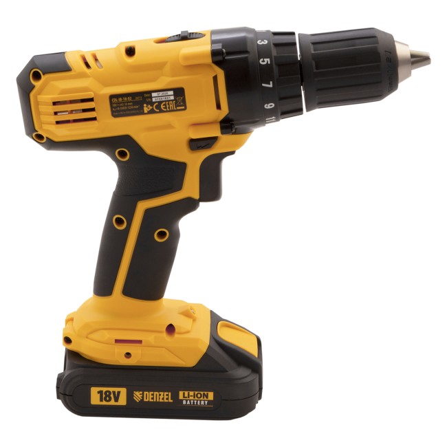 Дрель-шуруповерт аккумуляторная CDL-IB-18-02 Denzel