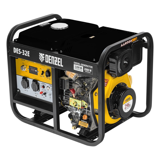 Генератор дизельный DES-32E, 3,2 кВт Denzel Генератор дизельный DES-32E, 3,2 кВт Denzel