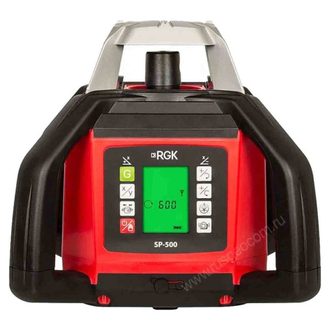 Комплект: ротационный нивелир RGK SP-500 + штатив RGK SH-170, рейка RGK LR-2