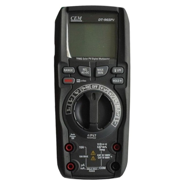 Цифровой мультиметр с функцией проверки солнечных батарей CEM DT-965PV Цифровой мультиметр с функцией проверки солнечных батарей CEM DT-965PV