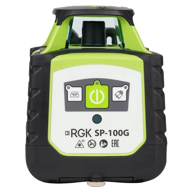 Комплект: ротационный нивелир RGK SP-100G с калибровкой + штатив RGK SH-170, рейка RGK LR-2
