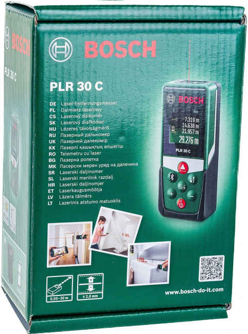 Лазерный дальномер BOSCH PLR 30 C Лазерный дальномер BOSCH PLR 30 C