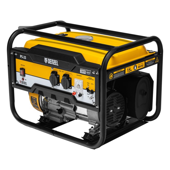 Генератор бензиновый PS 25, 2.5 кВт Denzel