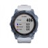 Часы Garmin Fenix 7X Sapphire Solar титановый синий минерал DLC с белым ремешком