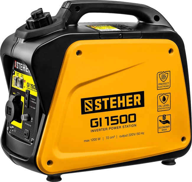Инверторный генератор GI-1500 STEHER 1200 Вт