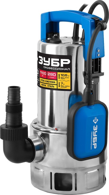 Дренажный насос для грязной воды Профессионал НПГ-Т3-1100-С ЗУБР 1100 Вт Дренажный насос для грязной воды Профессионал НПГ-Т3-1100-С ЗУБР 1100 Вт