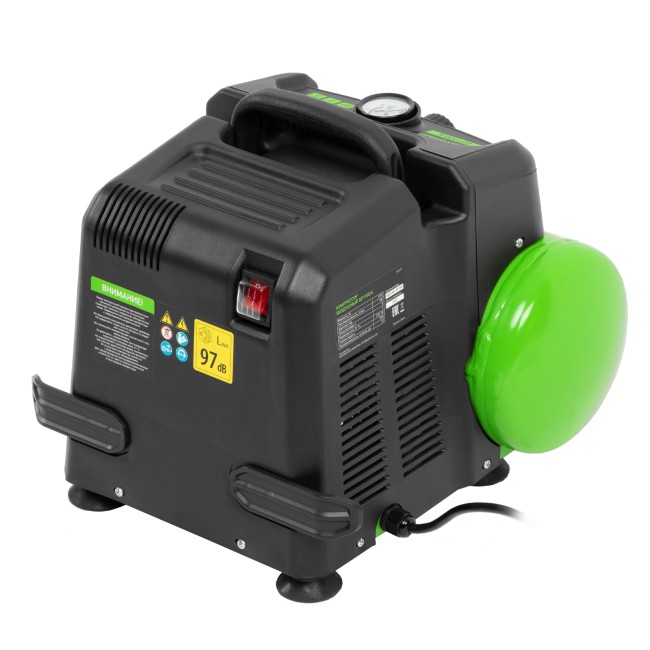 Компрессор воздушный безмаслянный BL 1100/6 1100Вт, ресивер 6 литров, 180 л/мин Сибртех Компрессор воздушный безмаслянный BL 1100/6 1100Вт, ресивер 6 литров, 180 л/мин Сибртех