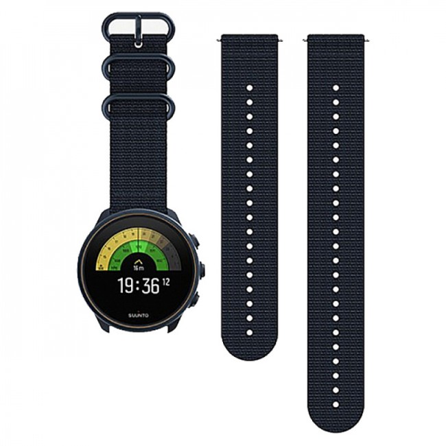 Часы SUUNTO 9 BARO Titanium Granite Blue, синий гранит