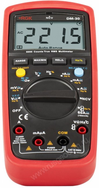 Мультиметр RGK DM-30 с поверкой Мультиметр RGK DM-30 с поверкой