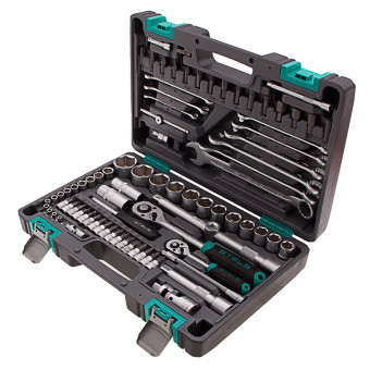 Набор инструментов 1/2", 1/4", CrV 82 предмета Stels