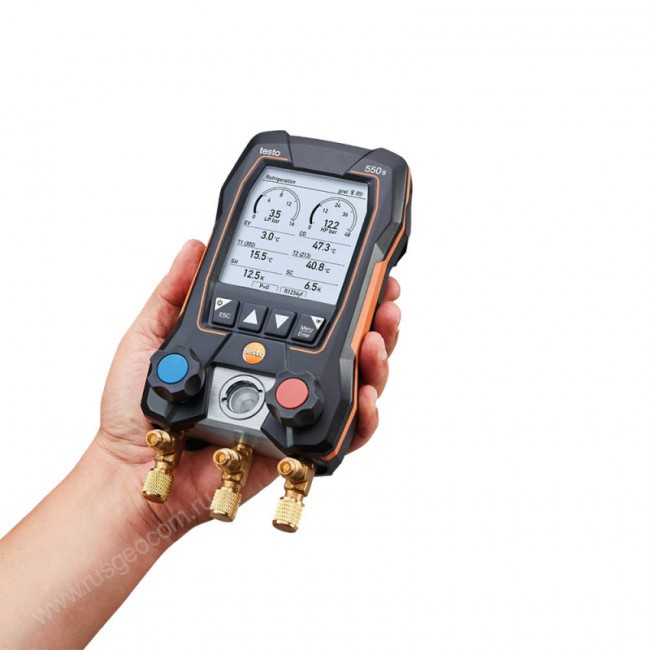Цифровой манометрический коллектор Testo 550s комплект 2 в кейсе