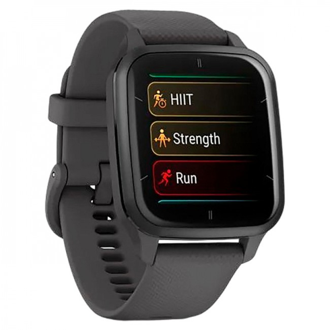 Часы Garmin Venu Sq 2 серый с серым алюминиевым безелем